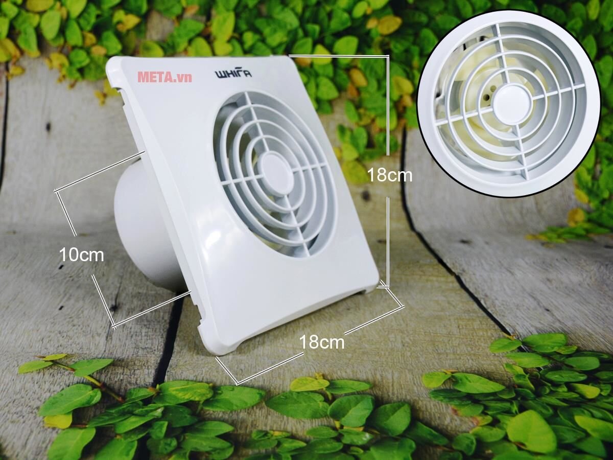 Quạt thông gió âm tường Whifa VNB-10CK (3.5 inch)